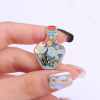 Imagen de 1 Unidad Retro Pin Broches Reloj de Arena Universo Galaxia KC Dorado Esmalte