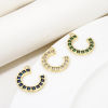 Picture of Eco-friendly Brass West Cowboy Charms 18K Real Gold Plated Luck Horseshoe Micro Pave 20mm x 20mm