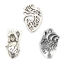Picture of Zinc Based Alloy Anatomy Jewerly Charms Antique Silver Color Anatomical Human Heart Hollow