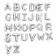 Imagen de 2 Unidades Respetuoso del Medio Ambiente 304 Acero Inoxidable Colgantes Tono de Plata Letra Mayúscula Mensaje " A-Z "