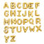 Picture of Eco-friendly Vacuum Plating 304 Stainless Steel Charms 18K Gold Plated Capital Alphabet Initial Letter Message " A-Z "