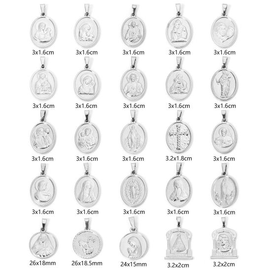 Изображение 2 ШТ 304 Нержавеющая Сталь Подвески Серебряный Тон