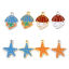 Picture of Eco-friendly 304 Stainless Steel Ocean Jewelry Charms Multicolor Jellyfish Starfish Enamel