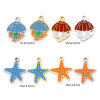 Picture of Eco-friendly 304 Stainless Steel Ocean Jewelry Charms Multicolor Jellyfish Star Fish Enamel