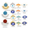 Picture of Eco-friendly 304 Stainless Steel Religious Charms Multicolor Marquise Evil Eye Enamel