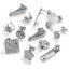 Picture of 304 Stainless Steel Ear Post Stud Earring With Loop Connector Accessories Geometric Silver Tone Post/ Wire Size: (20 gauge)