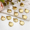 Picture of Vacuum Plating 304 Stainless Steel Retro Charms Gold Plated Round Constellation