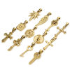 Picture of Vacuum Plating 304 Stainless Steel Retro Charm Pendant Gold Plated Key Cross