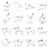 Picture of 304 Stainless Steel Blank Stamping Tags Charms Animal Silver Tone With Jump Ring