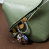 Picture of 304 Stainless Steel & Resin Keychain & Keyring Silver Tone Beer Mug Hat 5.9cm x 2.8cm