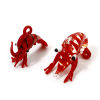 Изображение 1 ШТ Лэмпворк Морские Украшения Подвески " Омар " Красный Трехмерный