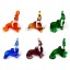 Image de 1 Pièce Pendentifs Bijoux d'Océan en Verre au Chalumeau Lion Marin Multicolore 3D 3cm x 2.5cm
