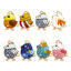 Picture of 10 PCs Zinc Based Alloy Oil Painting Style Charms Gold Plated Multicolor Chicken Easter Day Enamel 20mm x 16mm