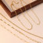 Immagine di 1 Pz Ipoallergenico Semplice & Casual Semplice 14K Vero Oro Placcato 304 Acciaio Inossidabile Catena a Maglia Fatta a Mano Collana Per Donne Festa