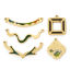 Picture of Vacuum Plating 304 Stainless Steel Charms 18K Gold Plated Enamel