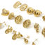 Image de 1 Paire Placage sous Vide À la Mode Boucles d'Oreilles Puces Classique en 304 Acier Inoxydable Goutte d'Eau Plaqué Or 18K Fête Pour Femmes