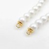 Picture of Brass Beads Caps Tips Double Hole Pearl Bracelet Ends Connector Round Multicolor
