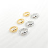 Picture of Brass End Bead Tip Double Hole Connector Rings End Caps For Necklace Bracelet Jewelry Making Pearl Bracelet Necklace Accessory Round Multicolor 5.5mm Dia.