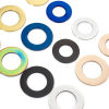 Picture of 304 Stainless Steel Pet ID Dog Collar Name Tag Blank Stamping Tags Charms Circle Ring Multicolor Double-sided Polishing