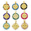 Picture of 304 Stainless Steel Religious Pendants Gold Plated Round Disc St. Benedict Medal Beaded 3.6cm x 2.8cm