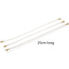 Picture of 1 Piece Vacuum Plating 304 Stainless Steel Hat Cap Decoration Chain 18K Gold Plated White Imitation Pearl 25cm(9 7/8") long