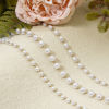 Picture of 1 Piece Vacuum Plating 304 Stainless Steel Hat Cap Decoration Chain 18K Gold Plated White Imitation Pearl 25cm(9 7/8") long