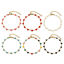 Imagen de 1 Unidad 304 Acero Inoxidable Cadena de Eslabones Hechos a Mano Pulseras Multicolor Corazón Esmalte de Doble Cara 17cm longitud