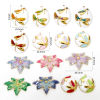 Picture of Eco-friendly Vacuum Plating 304 Stainless Steel Flora Collection Pendants Gold Plated Enamel