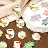 Picture of Eco-friendly Vacuum Plating 304 Stainless Steel Flora Collection Pendants Gold Plated Enamel