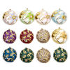 Picture of Eco-friendly Vacuum Plating 304 Stainless Steel & Rhinestone Flora Collection Charmes Gold Plated Round Disc Enamel
