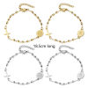 Imagen de 1 Unidad 304 Acero Inoxidable Religión Link Curb Chain Pulseras Cruz Virgen María 18.5cm longitud