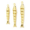Picture of Eco-friendly Brass Ocean Jewelry Pendants 18K Real Gold Plated Fish Animal Movable 3D Wine Red Cubic Zirconia