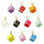 Picture of Eco-friendly Brass Charms 18K Real Gold Plated Multicolor Dice Enamel 3D 20mm x 12mm