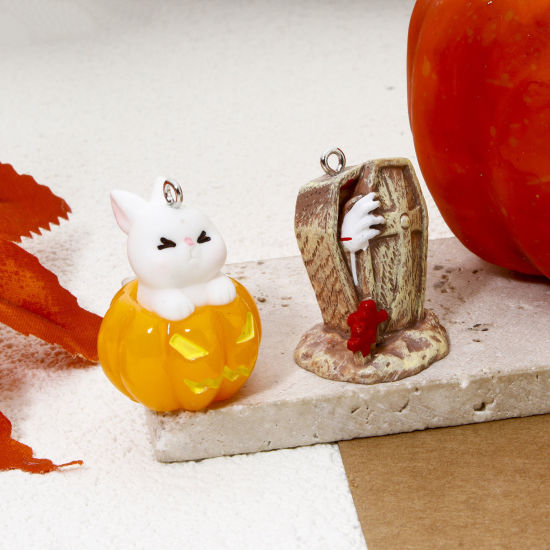 Bild von Harz Halloween Charms Bunt 3D