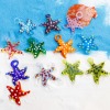 Imagen de 2 Unidades Vidrio Murano Joyería del océano de Colgantes Estrella de mar , Multicolor y Punto 3.8cm x 3.4cm