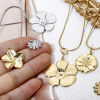 Bild von Umweltfreundliche Vakuumbeschichtung 304 Edelstahl Flora Kollektion Charms Gänseblümchen Bunt