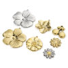 Bild von Umweltfreundliche Vakuumbeschichtung 304 Edelstahl Flora Kollektion Charms Gänseblümchen Bunt