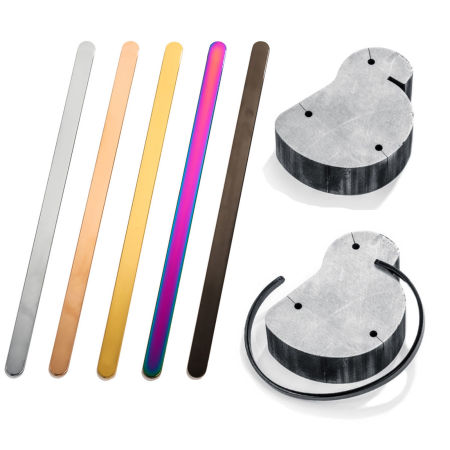 304 Stainless Steel Blank Stamping Tags Metal Strips For DIY Cuff Bracelet Bangle Making Jewelry Findings Mirror Polishing 16cm(6.3") long