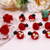Picture of Lampwork Glass Flora Collection Beads For DIY Jewelry Making Cactus Multicolor Ladybird 3D