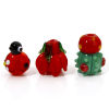 Picture of Lampwork Glass Flora Collection Beads For DIY Jewelry Making Cactus Multicolor Ladybird 3D