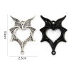 Picture of Zinc Based Alloy Halloween Connectors Charms Pendants Multicolor Halloween Bat Animal Wing 4.9cm x 1.9cm