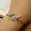 Picture of Zinc Based Alloy Halloween Connectors Charms Pendants Multicolor Halloween Bat Animal Wing 4.9cm x 1.9cm