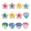 Imagen de 5 Unidades Zamak Colgantes Chapado en Oro Multicolor Perlado Flor Corazón Esmalte