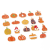 Picture of Zinc Based Alloy Autumn Fall Style Halloween Charms Gold Plated Multicolor Pumpkin Enamel