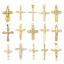 Picture of Eco-friendly Brass Religious Charms Real Gold Plated Cross