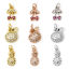 Picture of Eco-friendly Brass Micro Pave Charms Real Gold Plated Fruit