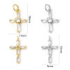 Picture of Eco-friendly Brass Religious Charms Real Gold Plated Cross