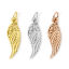 Picture of Eco-friendly Brass Charms Real Gold Plated Wing 24mm x 6.5mm