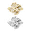 Immagine di 1 Pz Ecologico Ottone Micro Intarsio Pendenti Charms Connettori Accessori Mulino a Vento Vero Oro Placcato 3D Trasparente Cubic Zirconiae 20mm x 16mm