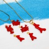 Picture of Zinc Based Alloy Ocean Jewelry Charms Gold Plated Enamel 3D